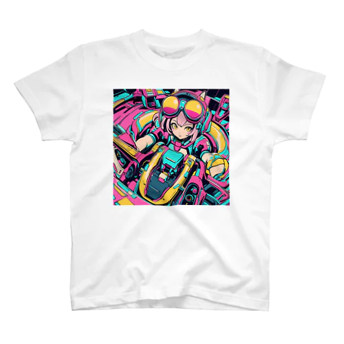 コックピット操縦席ガール02♪ スタンダードTシャツ