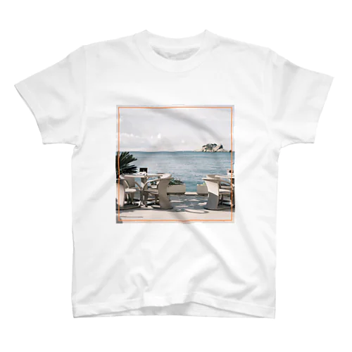 海辺のカフェ Regular Fit T-Shirt
