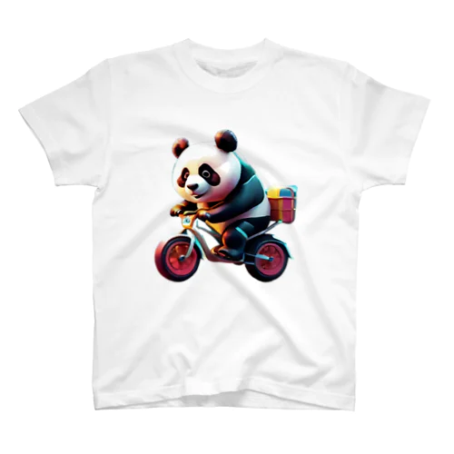 自転車に乗るパンダ⑧ Regular Fit T-Shirt