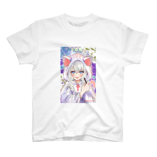 ペンを持つ代理ちゃん(背景ありver.) スタンダードTシャツ