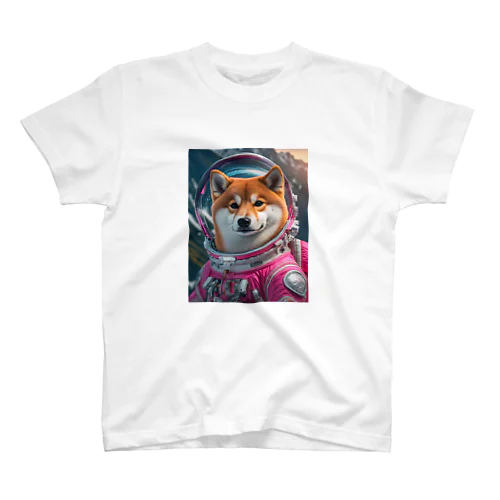 宇宙服を着た柴犬 スタンダードTシャツ