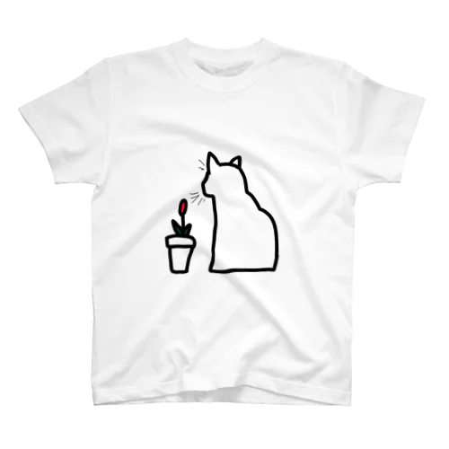 窓辺のねこ Regular Fit T-Shirt