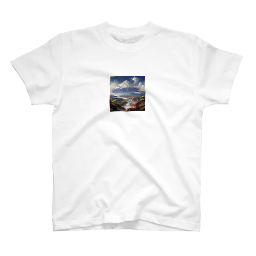 山の美しい風景　なでしこ1478 Regular Fit T-Shirt