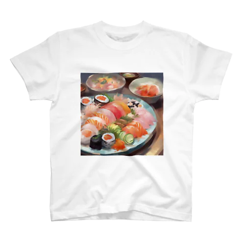 美しい寿司の絵画 Regular Fit T-Shirt