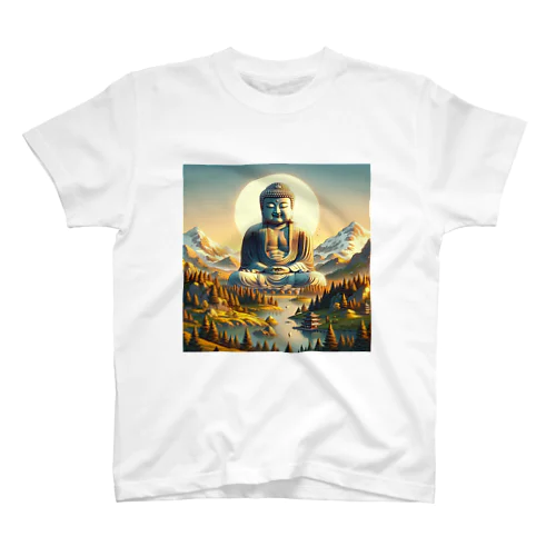 Majestic Serenity: Dawn of Enlightenment Regular Fit T-Shirt