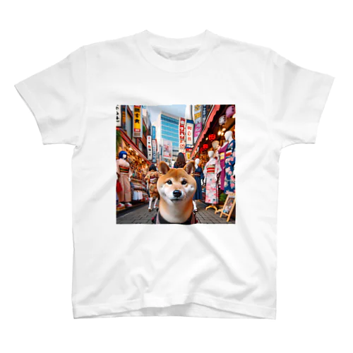 柴犬の東京散歩 スタンダードTシャツ