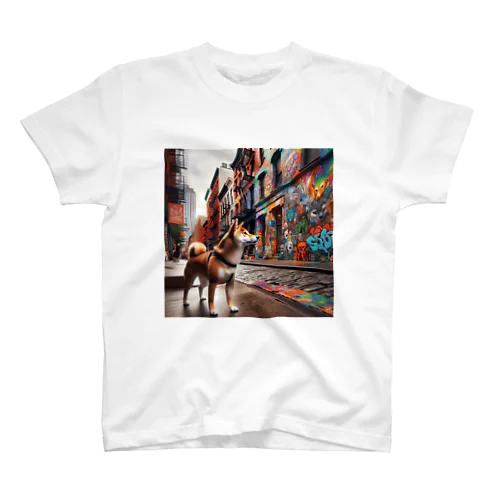 柴犬のNew York散歩 スタンダードTシャツ