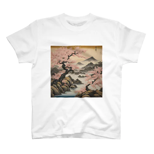桜（日本画） スタンダードTシャツ