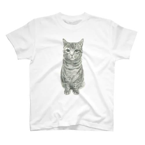 座っている猫さん スタンダードTシャツ