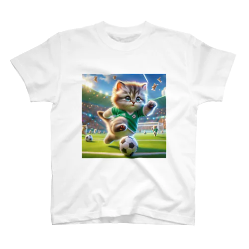 サッカーにゃんこ スタンダードTシャツ