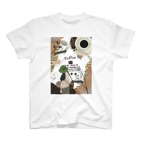 coffee time collage風イラスト スタンダードTシャツ