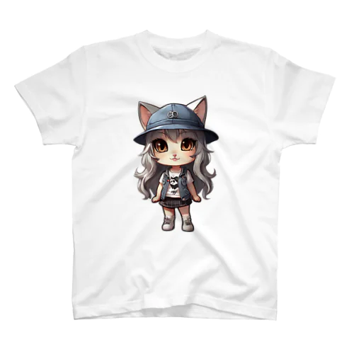 猫派アイドル　にゃにゃ美ちゃん スタンダードTシャツ