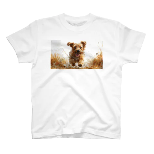 愛犬がこちらに駆け寄ってくる スタンダードTシャツ