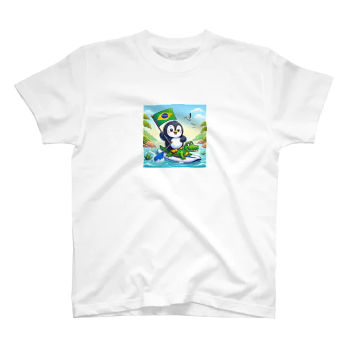 旅ペンギン　ブラジル　アマゾンでSUP！！ Regular Fit T-Shirt
