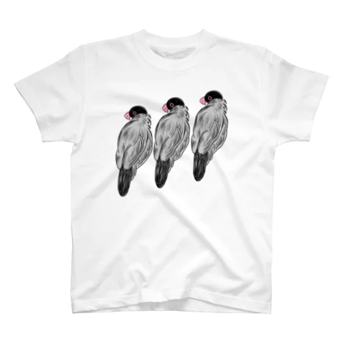 ふさふさ文鳥くん Regular Fit T-Shirt