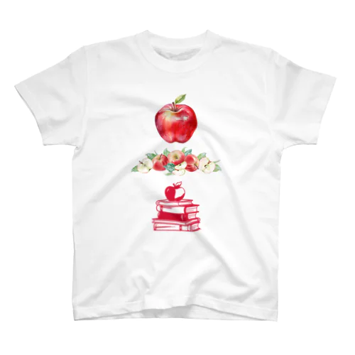 りんごと本　知恵の実 スタンダードTシャツ