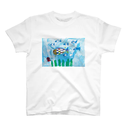 キッズアート　キラキラお魚 スタンダードTシャツ