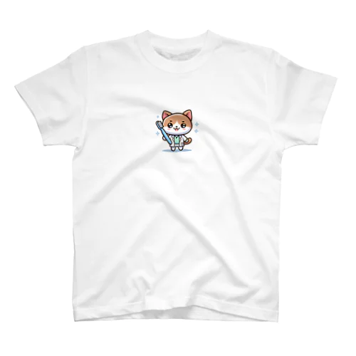 歯ブラシ猫 Regular Fit T-Shirt