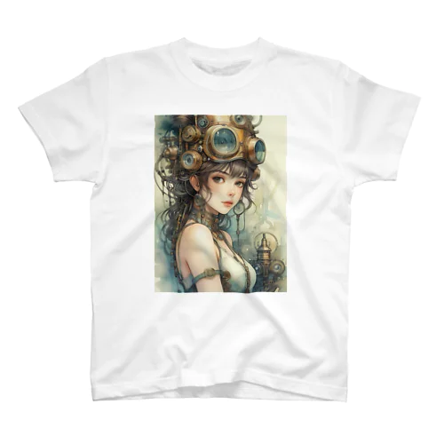 steampunkgirl&airship Regular Fit T-Shirt