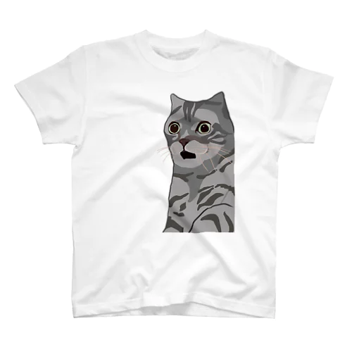 困惑する猫 Regular Fit T-Shirt