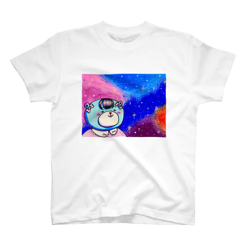 宇宙を感じるくまちくまおシリーズ スタンダードTシャツ