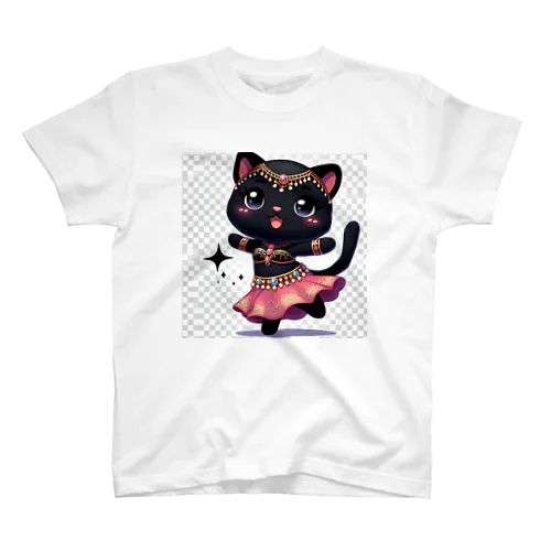 黒猫ベリーダンス Regular Fit T-Shirt