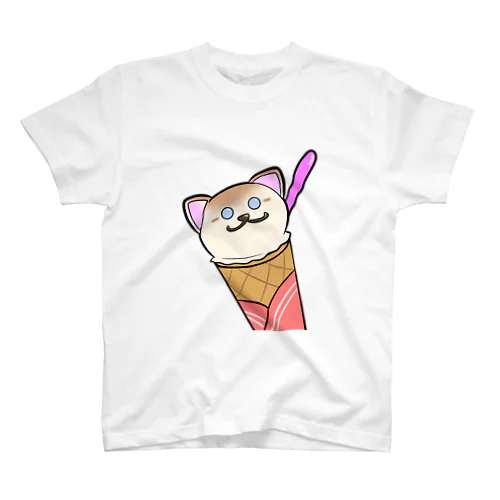 アイスクリームなねこ Regular Fit T-Shirt