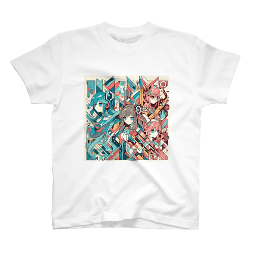 幾何学少女 Regular Fit T-Shirt