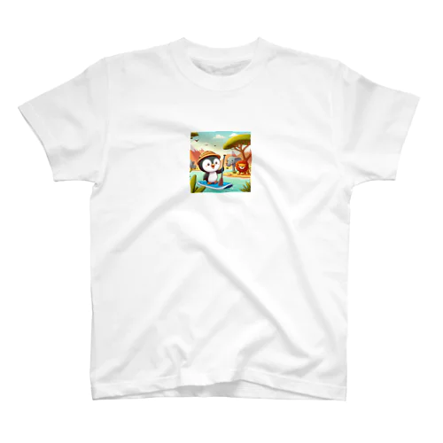 旅するペンギン　アフリカ　サファリSUP！ スタンダードTシャツ