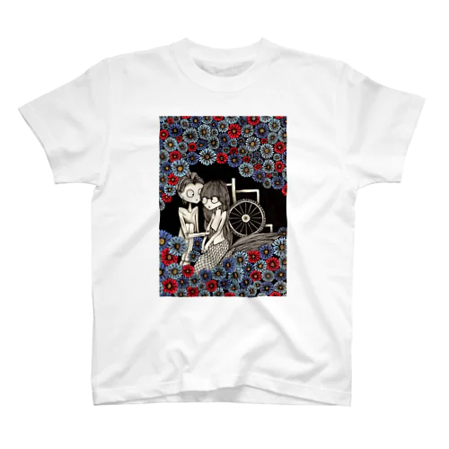 人魚とお花畑 Regular Fit T-Shirt