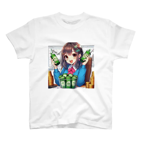 魅力的な美少女がNISAで投資 スタンダードTシャツ