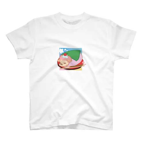 季節のさくら餅ハリネズミ Regular Fit T-Shirt
