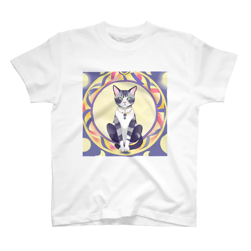 猫と魔法陣 スタンダードTシャツ