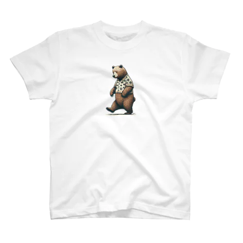 悩み多きクマさん Regular Fit T-Shirt