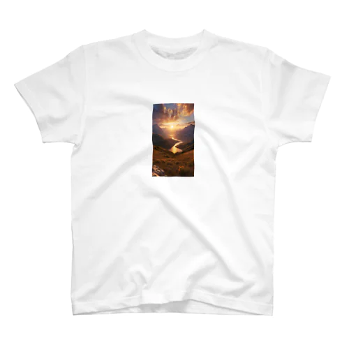 The sun rising in the valley Regular Fit T-Shirt
