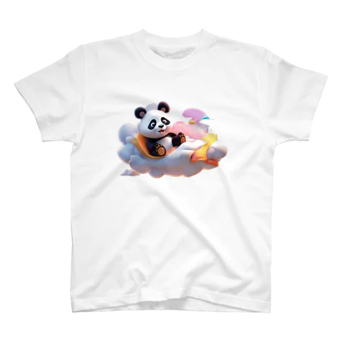 雲に乗るパンダ③ スタンダードTシャツ