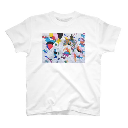 空と車のポップアート Regular Fit T-Shirt