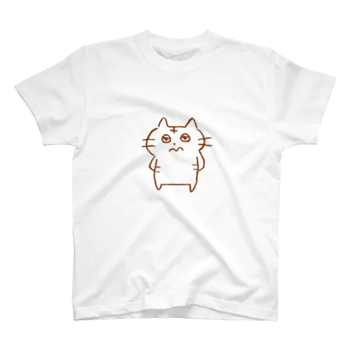 ねこ半開き スタンダードTシャツ