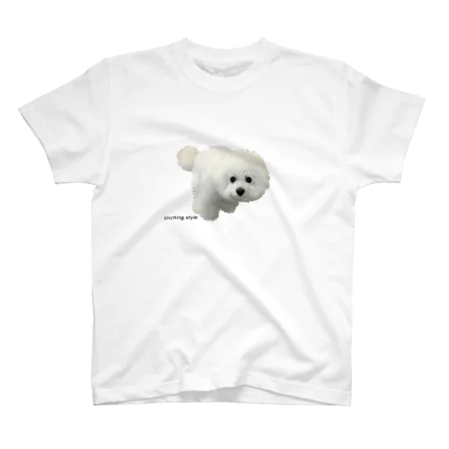 うんちんぐポーズ　シュール　Tシャツ　犬 Regular Fit T-Shirt