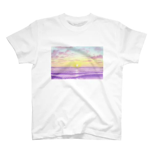 春の海（水彩色鉛筆画） Regular Fit T-Shirt