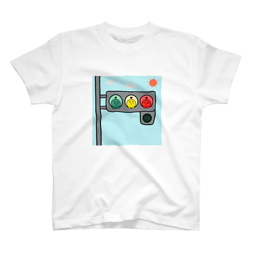 『信号機ピヨ』 Regular Fit T-Shirt