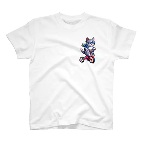 暴走三輪車お猫様 Regular Fit T-Shirt