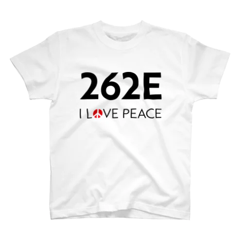 262E - I LOVE PEACE -（白） Regular Fit T-Shirt