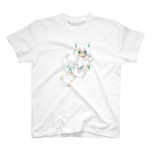 ねこじゃんぷ Regular Fit T-Shirt