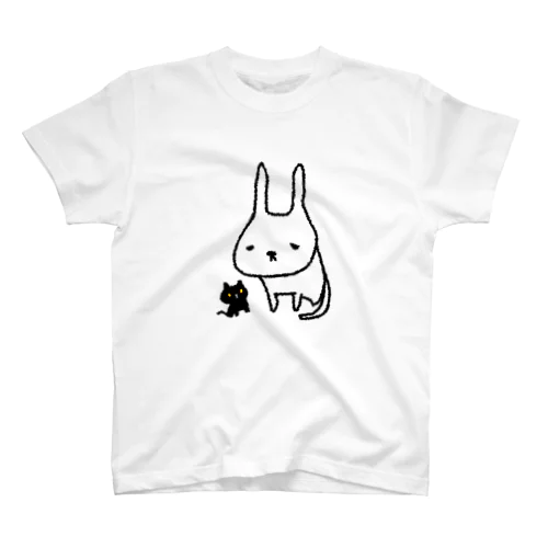 うさねこちゃんとくろちゃん Regular Fit T-Shirt