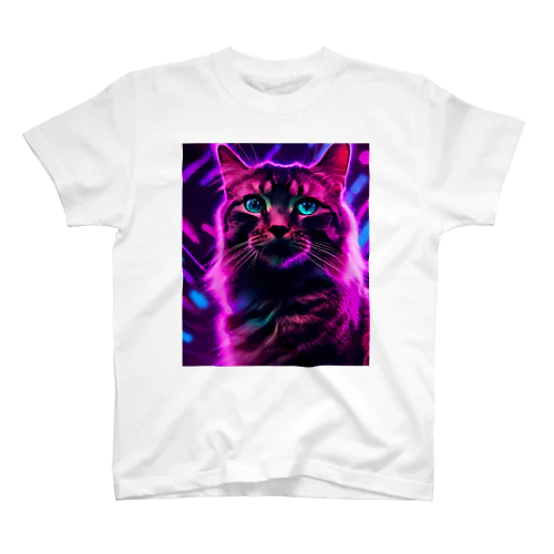 Neon cat スタンダードTシャツ