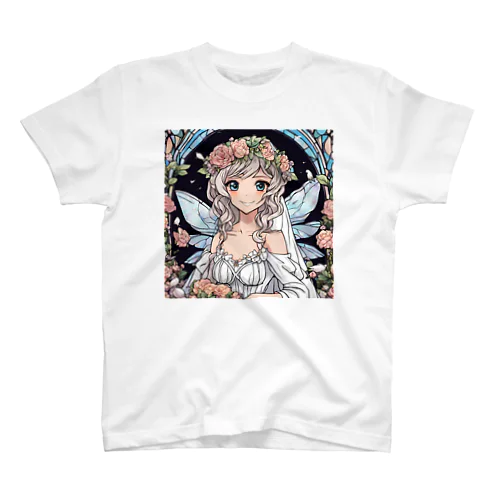 妖精の花嫁シリーズ　ステンドグラス風　初夏の風 スタンダードTシャツ