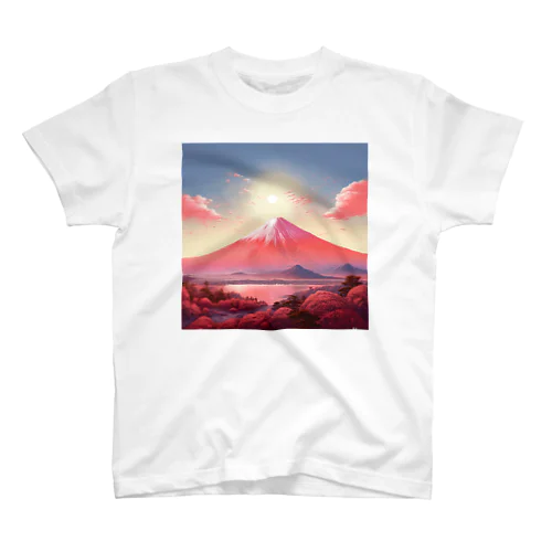 赤富士希望の印　なでしこ1478 スタンダードTシャツ