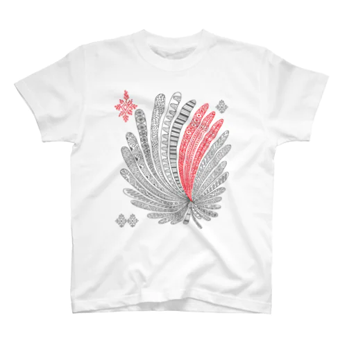 TSUTOMUiDa_drawing26_PALM LEAF Regular Fit T-Shirt