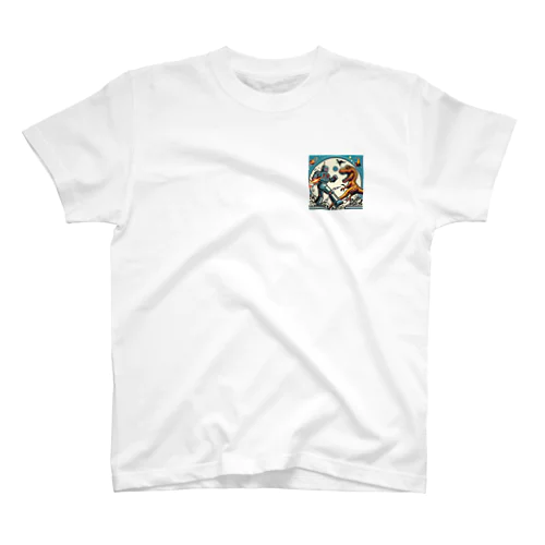 ロボットと恐竜の戦いシリーズ Regular Fit T-Shirt